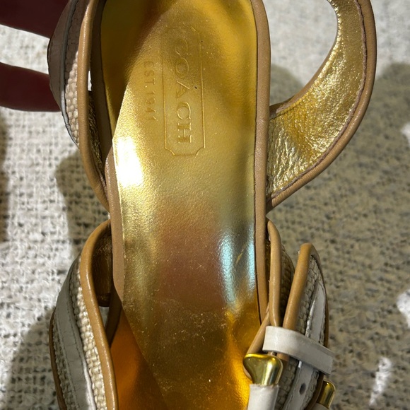 Coach Maralee wedge sandals Size 6.5 - Picture 5 of 6